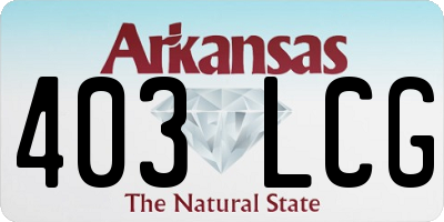AR license plate 403LCG