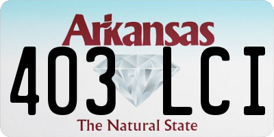 AR license plate 403LCI