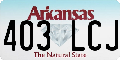 AR license plate 403LCJ