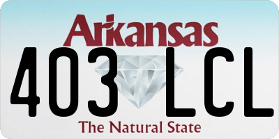 AR license plate 403LCL