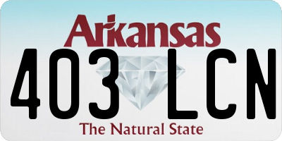 AR license plate 403LCN