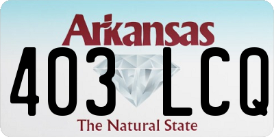 AR license plate 403LCQ