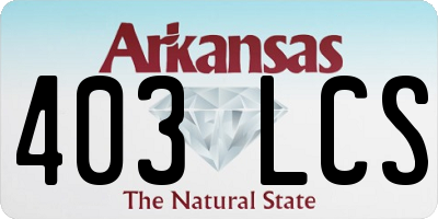 AR license plate 403LCS