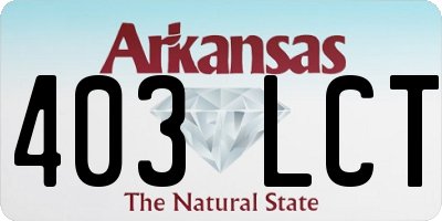 AR license plate 403LCT