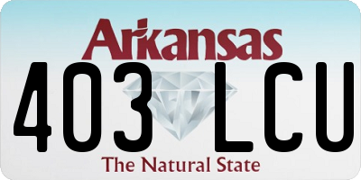 AR license plate 403LCU