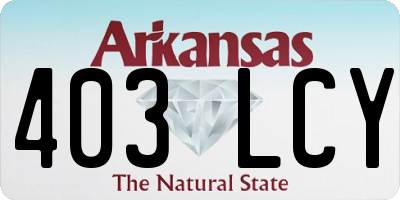 AR license plate 403LCY