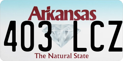 AR license plate 403LCZ