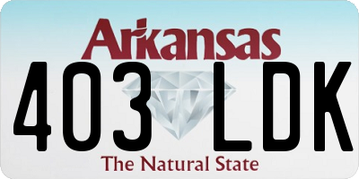 AR license plate 403LDK