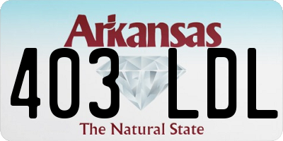 AR license plate 403LDL