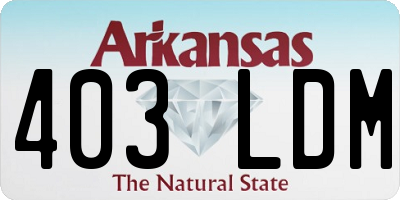 AR license plate 403LDM