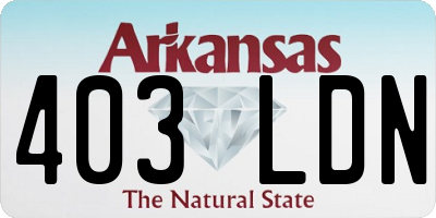 AR license plate 403LDN