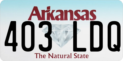 AR license plate 403LDQ
