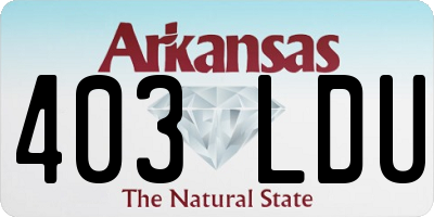 AR license plate 403LDU