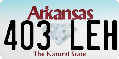 AR license plate 403LEH
