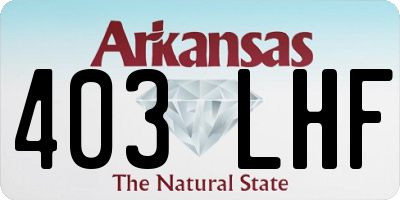 AR license plate 403LHF