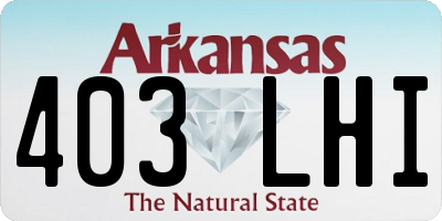 AR license plate 403LHI