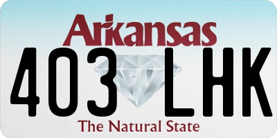 AR license plate 403LHK