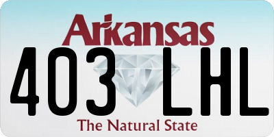 AR license plate 403LHL