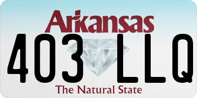 AR license plate 403LLQ