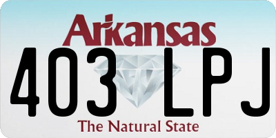 AR license plate 403LPJ
