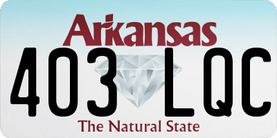 AR license plate 403LQC