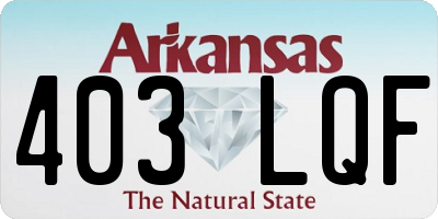 AR license plate 403LQF