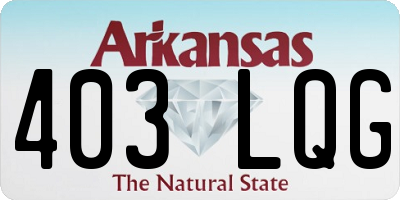 AR license plate 403LQG
