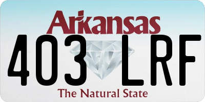 AR license plate 403LRF