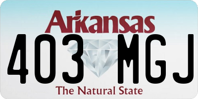 AR license plate 403MGJ