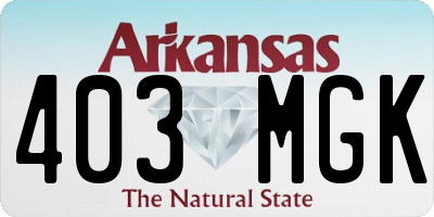 AR license plate 403MGK