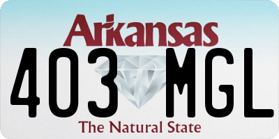AR license plate 403MGL