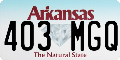 AR license plate 403MGQ