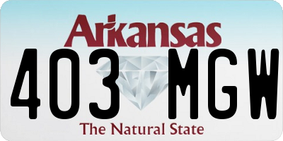 AR license plate 403MGW