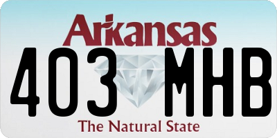 AR license plate 403MHB