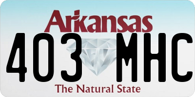 AR license plate 403MHC
