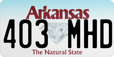 AR license plate 403MHD