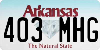 AR license plate 403MHG