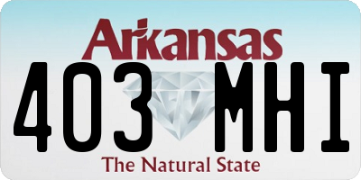 AR license plate 403MHI