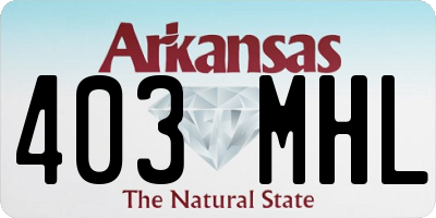 AR license plate 403MHL
