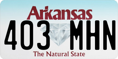 AR license plate 403MHN