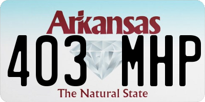 AR license plate 403MHP