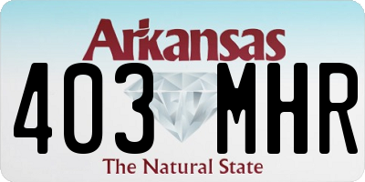 AR license plate 403MHR