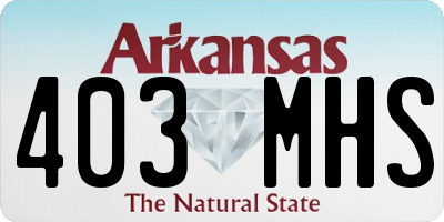 AR license plate 403MHS