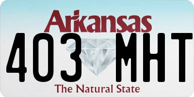 AR license plate 403MHT