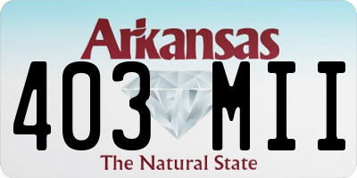 AR license plate 403MII