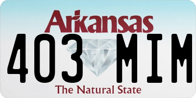 AR license plate 403MIM