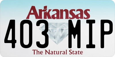 AR license plate 403MIP