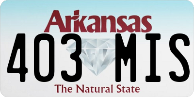AR license plate 403MIS