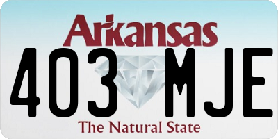 AR license plate 403MJE