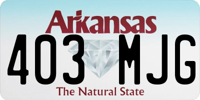 AR license plate 403MJG